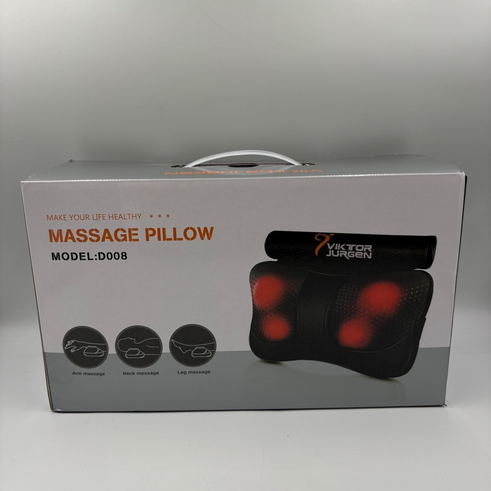 Viktor Jurgen Massage Pillow Unisex Shiatsu D008 Back Neck Heat